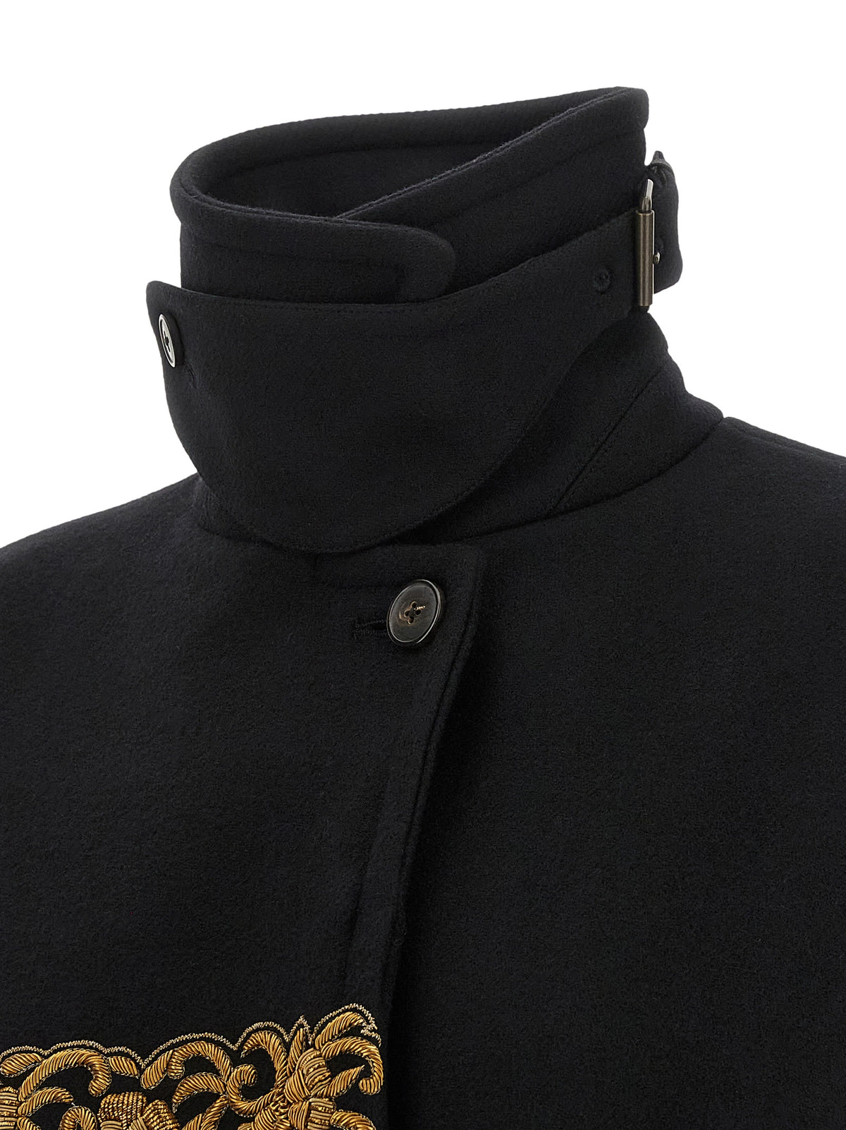 Dries Van Noten Black Wool Coat - Timeless Elegance Redefined