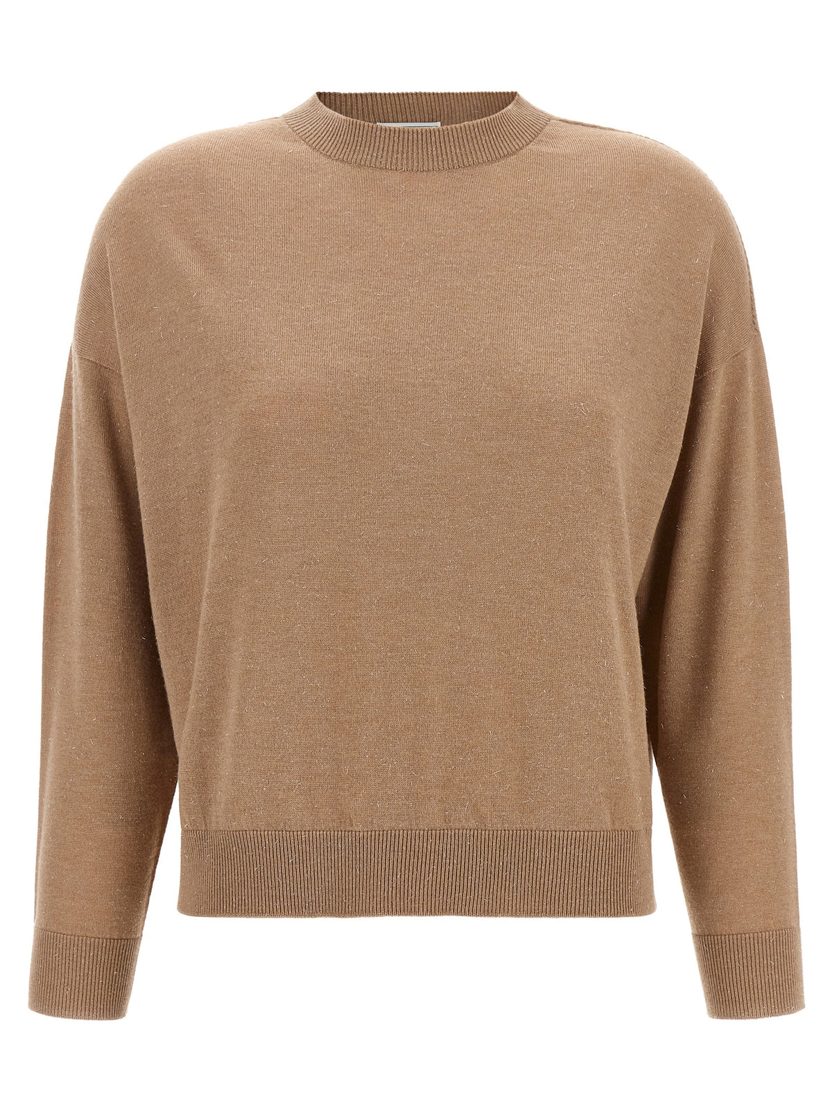 Discover the Peserico Beige Virgin Wool Cardigan, a luxurious blend of virgin wool and metallic thread, embodying sophistication and timeless elegance for the discerning individual.