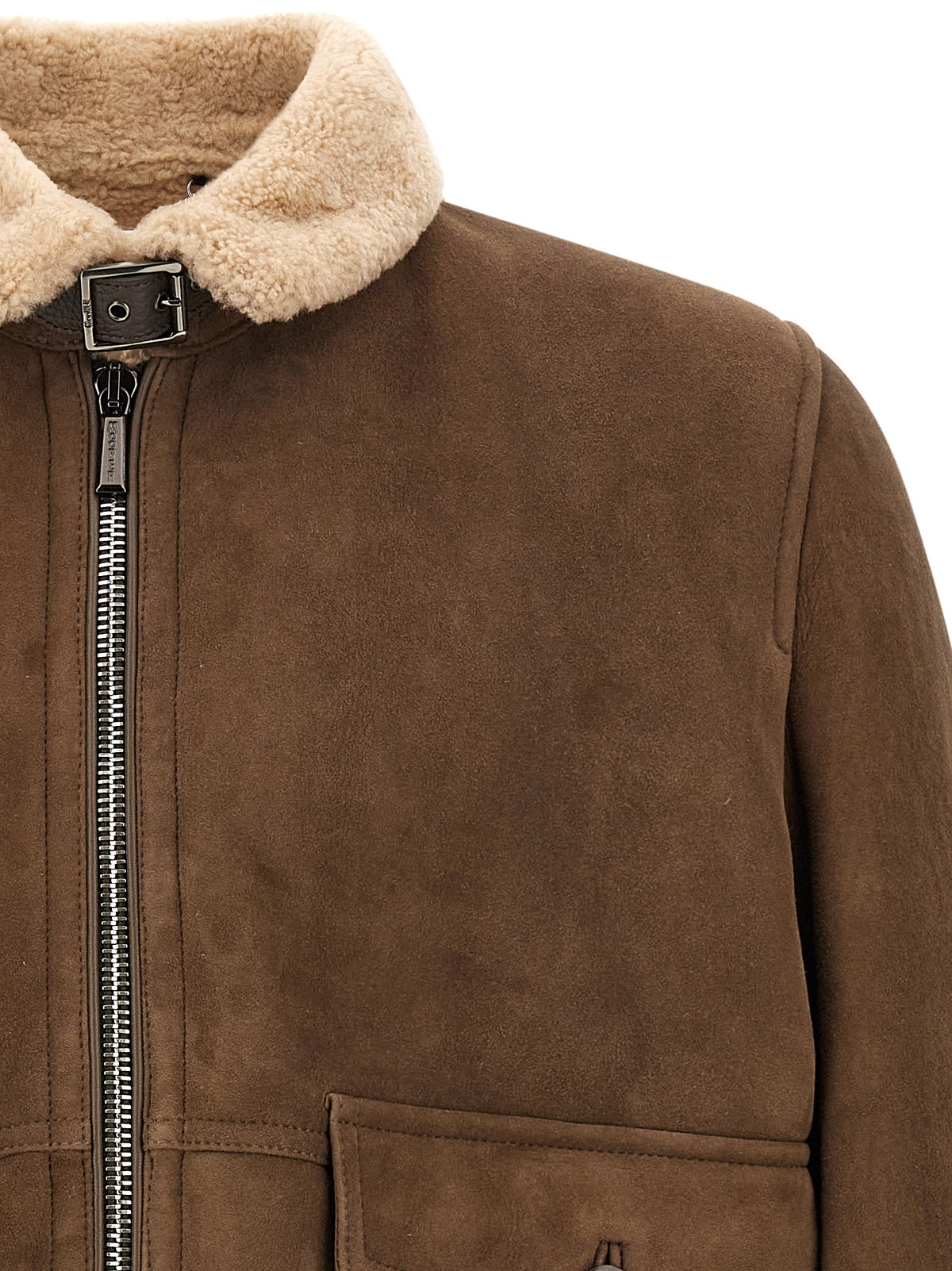 MooRER Brown Wool Bomber Jacket - Timeless Luxury Outerwear