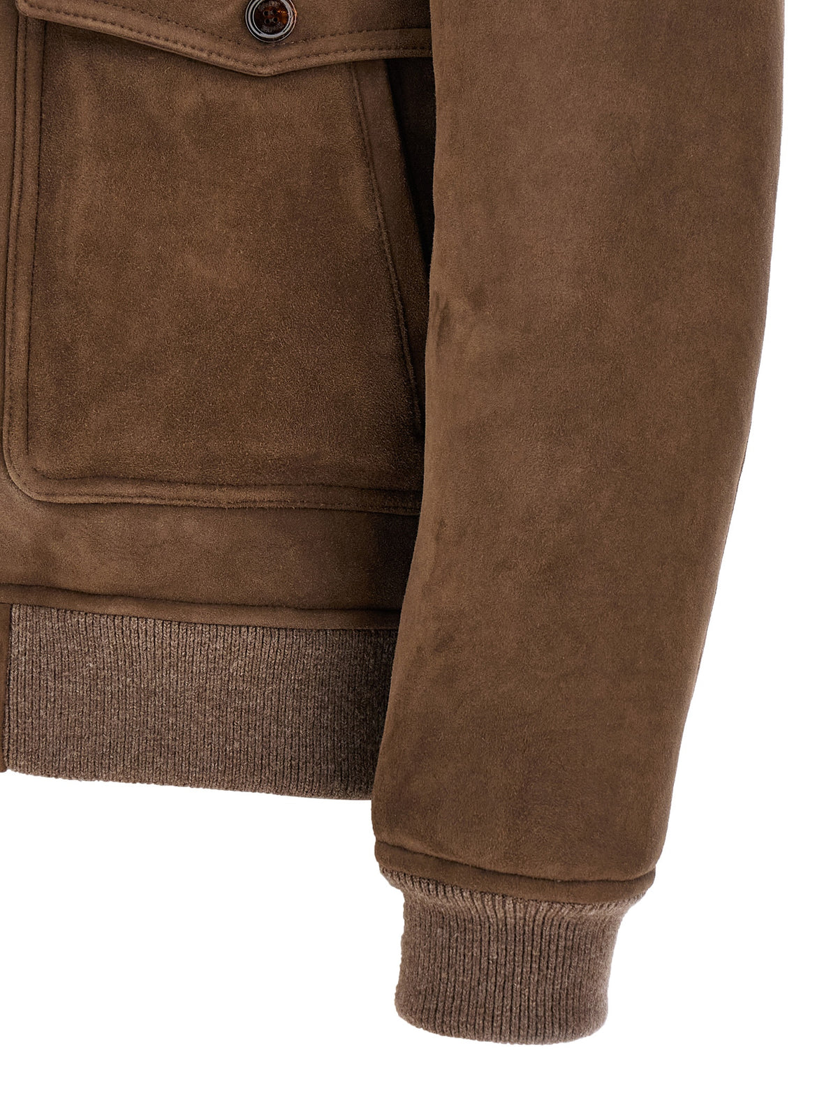 MooRER Brown Wool Bomber Jacket - Timeless Luxury Outerwear