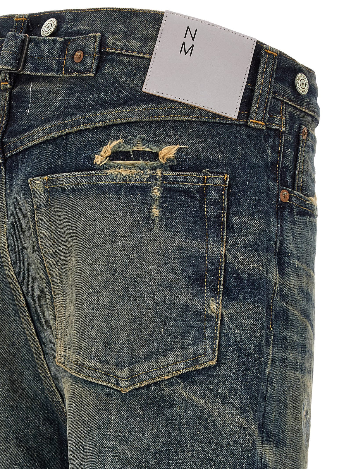 Junya Watanabe Blue Cotton Straight-Leg Jeans