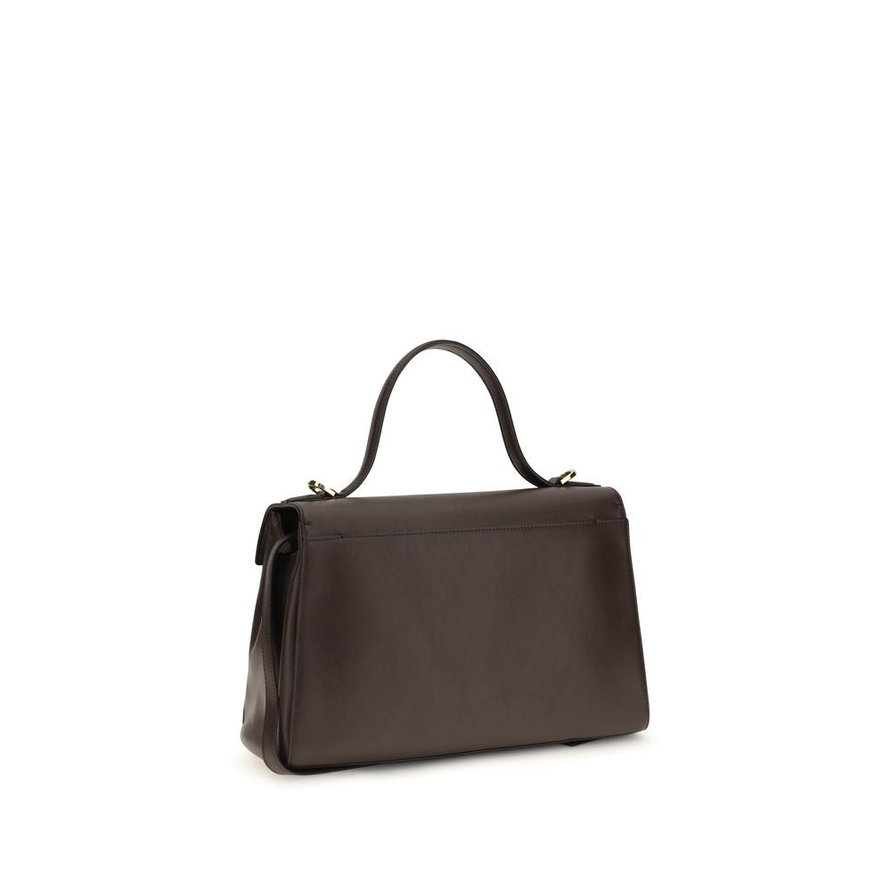 Savette Brown Calf Leather Shoulder Bag - Timeless Luxury Elegance
