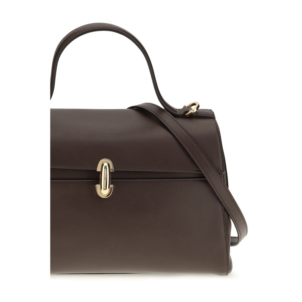 Savette Brown Calf Leather Shoulder Bag - Timeless Luxury Redefined