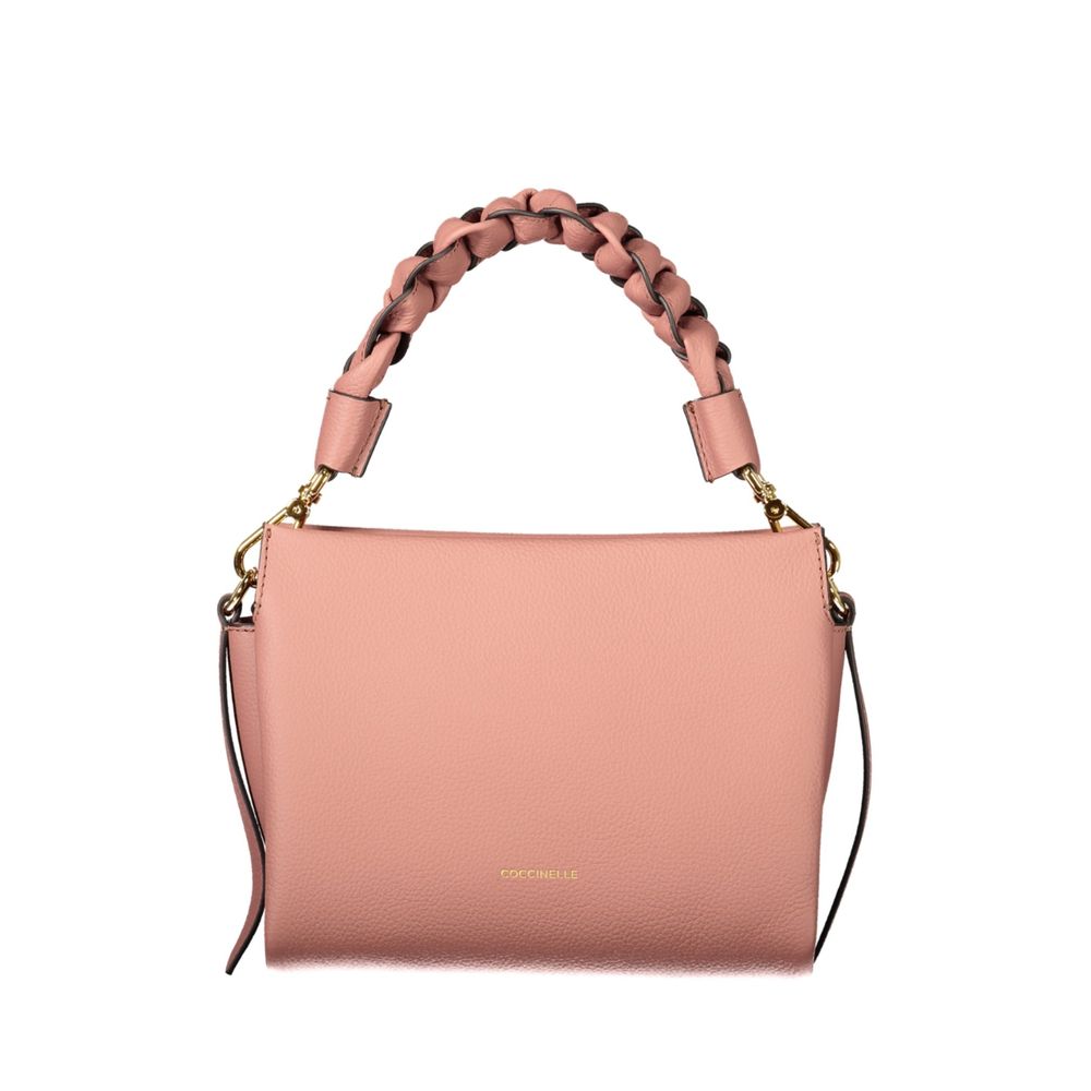 Indulge in the elegance of the Coccinelle Pink Leather Handbag, a masterpiece of design and craftsmanship, perfect for those who embody sophistication and style.