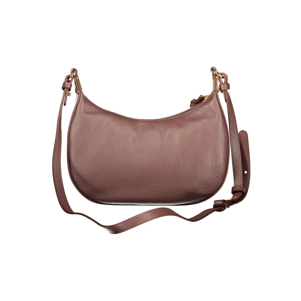 Indulge in the elegance of the Coccinelle Brown Leather Handbag, a masterpiece of design featuring an adjustable strap and refined details, perfect for the discerning individual.