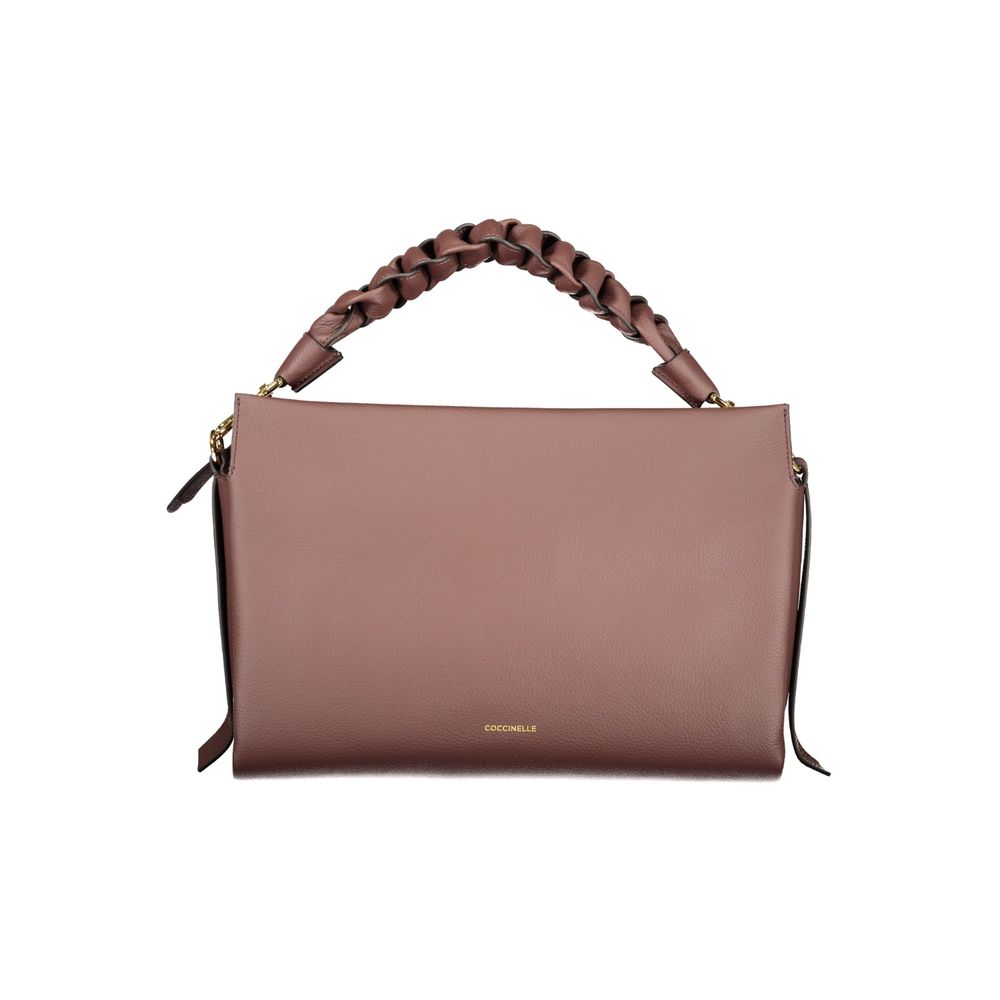 Indulge in the exquisite Coccinelle Brown Leather Handbag, a masterpiece of design featuring adjustable straps and elegant closures, perfect for the discerning individual.