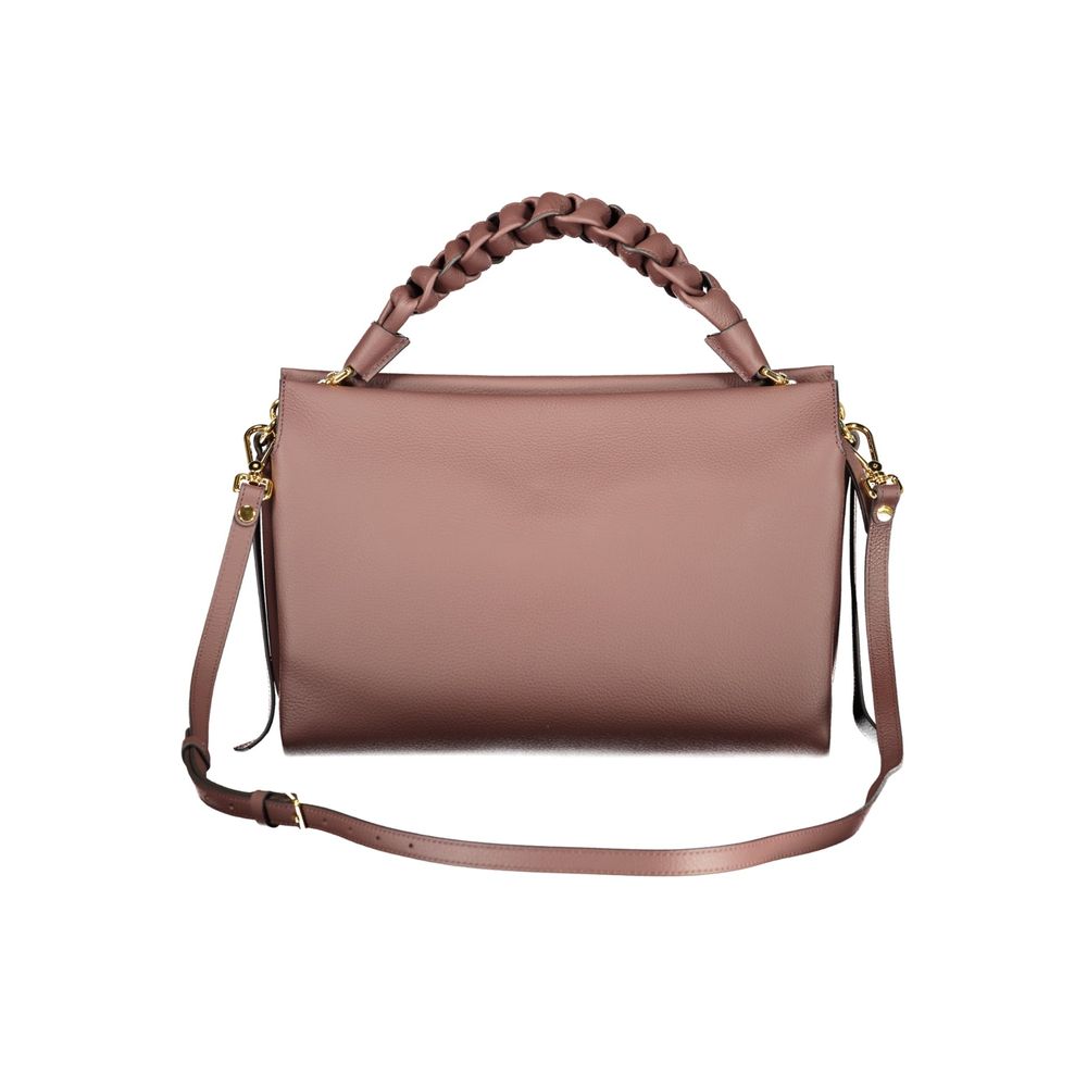 Indulge in the exquisite Coccinelle Brown Leather Handbag, a masterpiece of craftsmanship featuring adjustable straps and elegant pockets, perfect for the discerning individual.