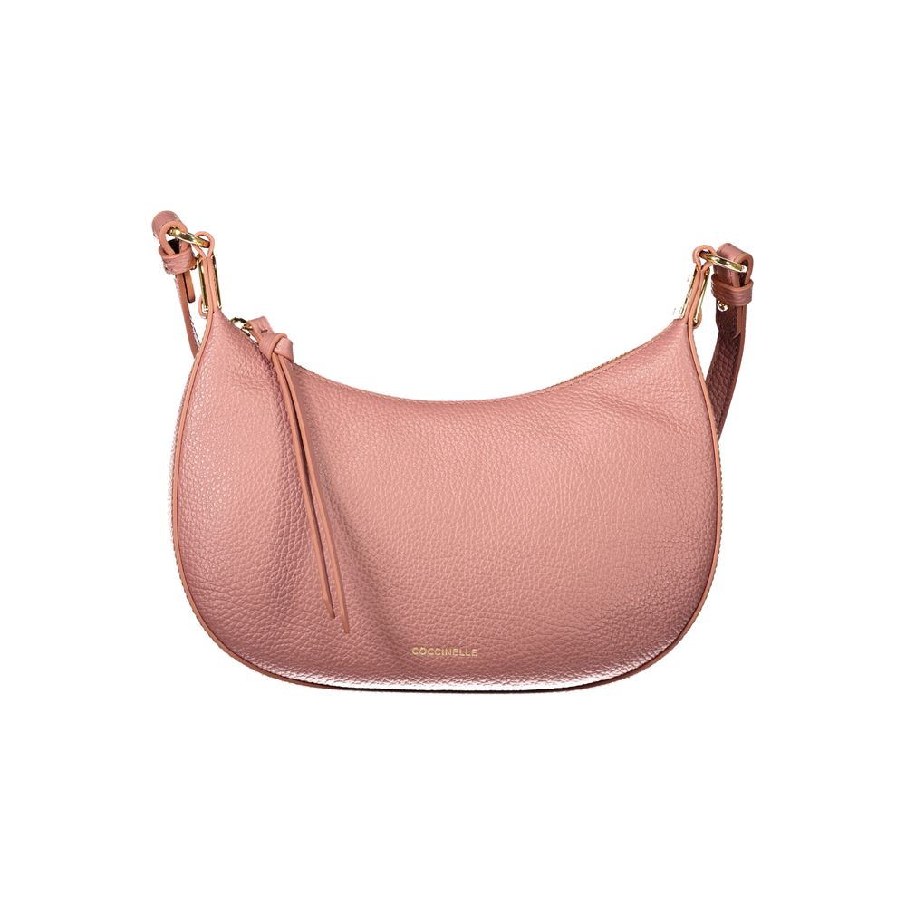 Elevate your style with the Coccinelle Pink Leather Handbag, a masterpiece of design featuring exquisite craftsmanship and luxurious details for the discerning individual.