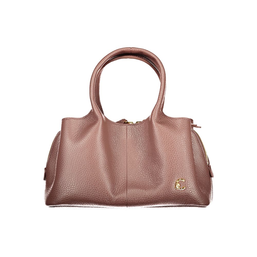 Indulge in the exquisite Coccinelle Brown Leather Handbag, a testament to refined craftsmanship and timeless elegance, perfect for the discerning individual.
