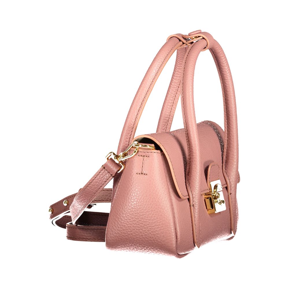 Indulge in the exquisite allure of the Coccinelle Pink Leather Handbag, a symbol of refined elegance and timeless craftsmanship, perfect for the discerning fashion connoisseur.