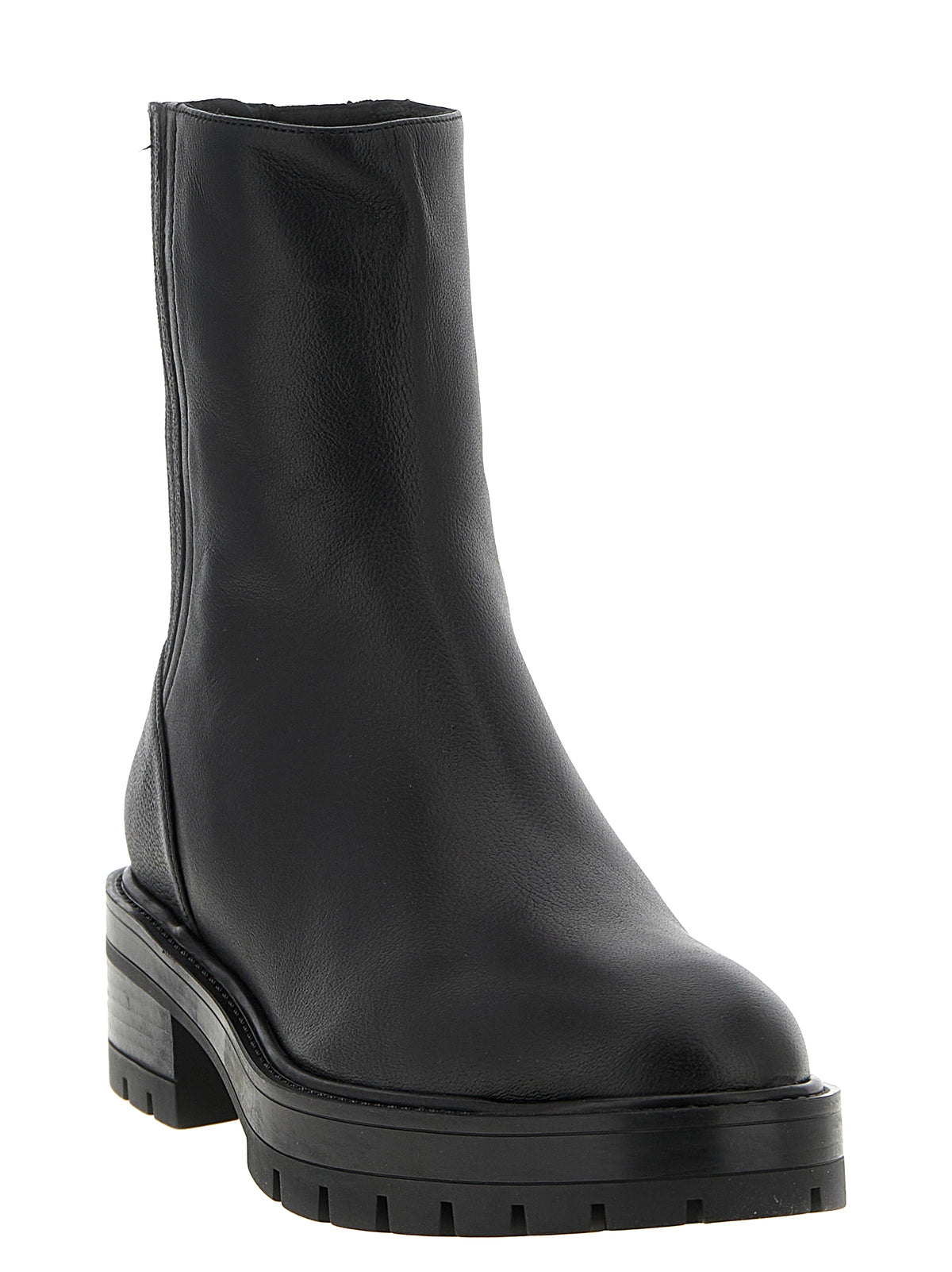 Discover the Aquazzura Black Calfskin Ankle Boots, where exquisite Italian craftsmanship meets timeless elegance, elevating your style with luxurious allure.