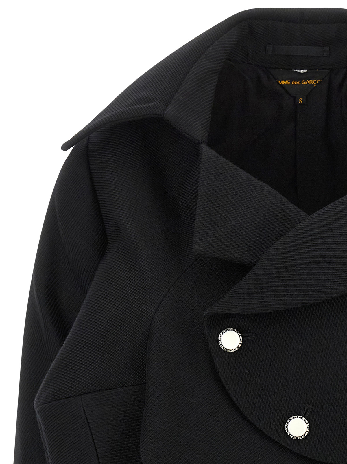 Comme Des Garçons Black Wool Blazer