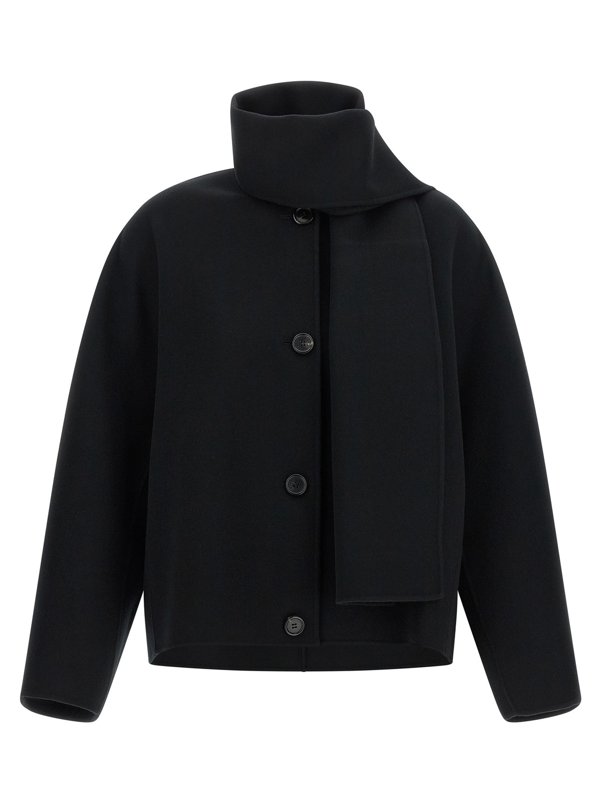 Max Mara Black Wool Full-Length Jacket - Timeless Luxury Elegance