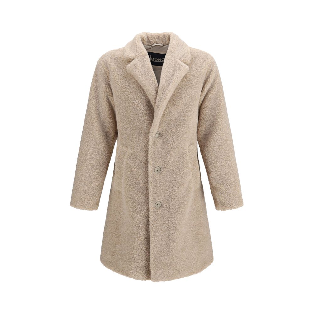 Herno Beige Polyester Coat