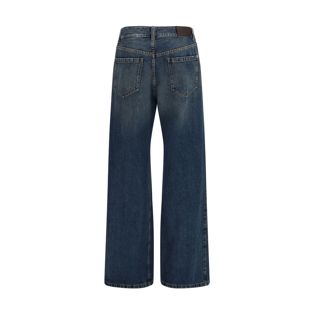 Brunello Cucinelli Wide-Leg Cotton Denim Jeans - Timeless Elegance