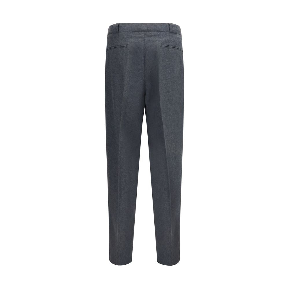 Brunello Cucinelli Gray Wool Dress Pants - Timeless Luxury Tailoring