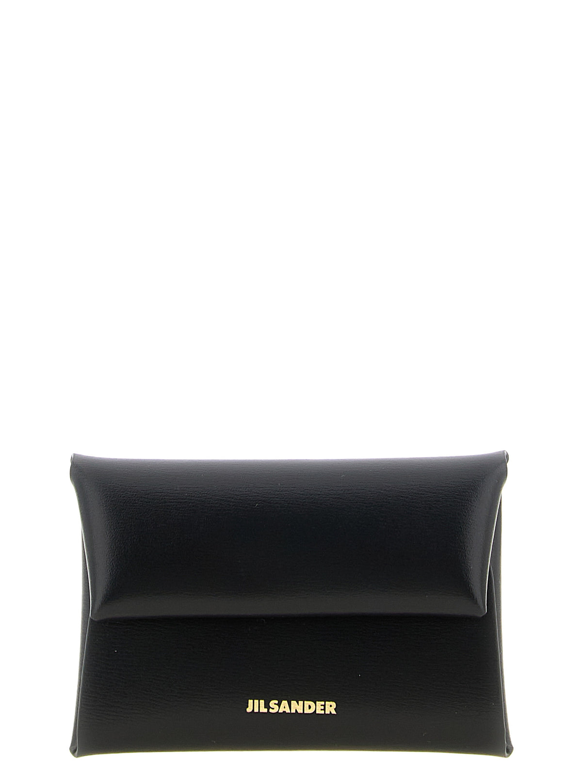 Discover the Jil Sander Black Calfskin Cardholder, a timeless accessory crafted from exquisite calf leather, merging elegance with bold luxury for the discerning individual.