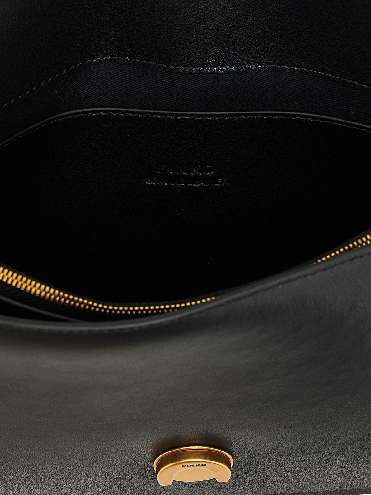 Elevate your style with the PINKO Love One Classic Crossbody Bag, a masterpiece of silk-touch goat leather, merging elegance and edge for the discerning connoisseur.