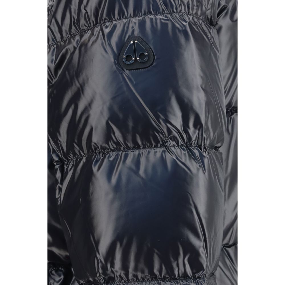 Indulge in the exquisite Kings Down Puffer by Moose Knuckles, crafted from luxurious nylon for ultimate warmth and style, perfect for the discerning individual.