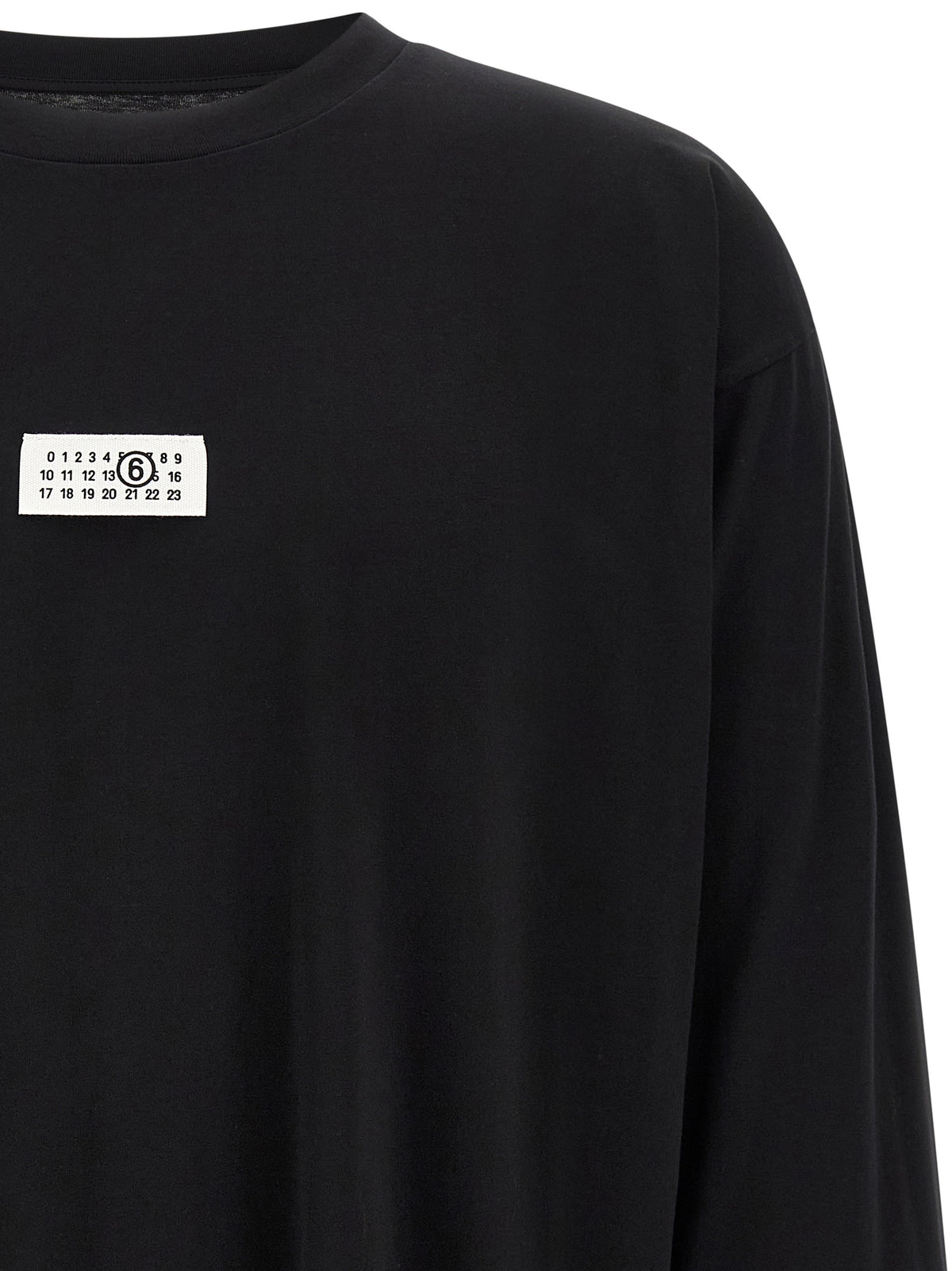 MM6 Maison Margiela Black Cotton T-Shirt - Effortless Elegance