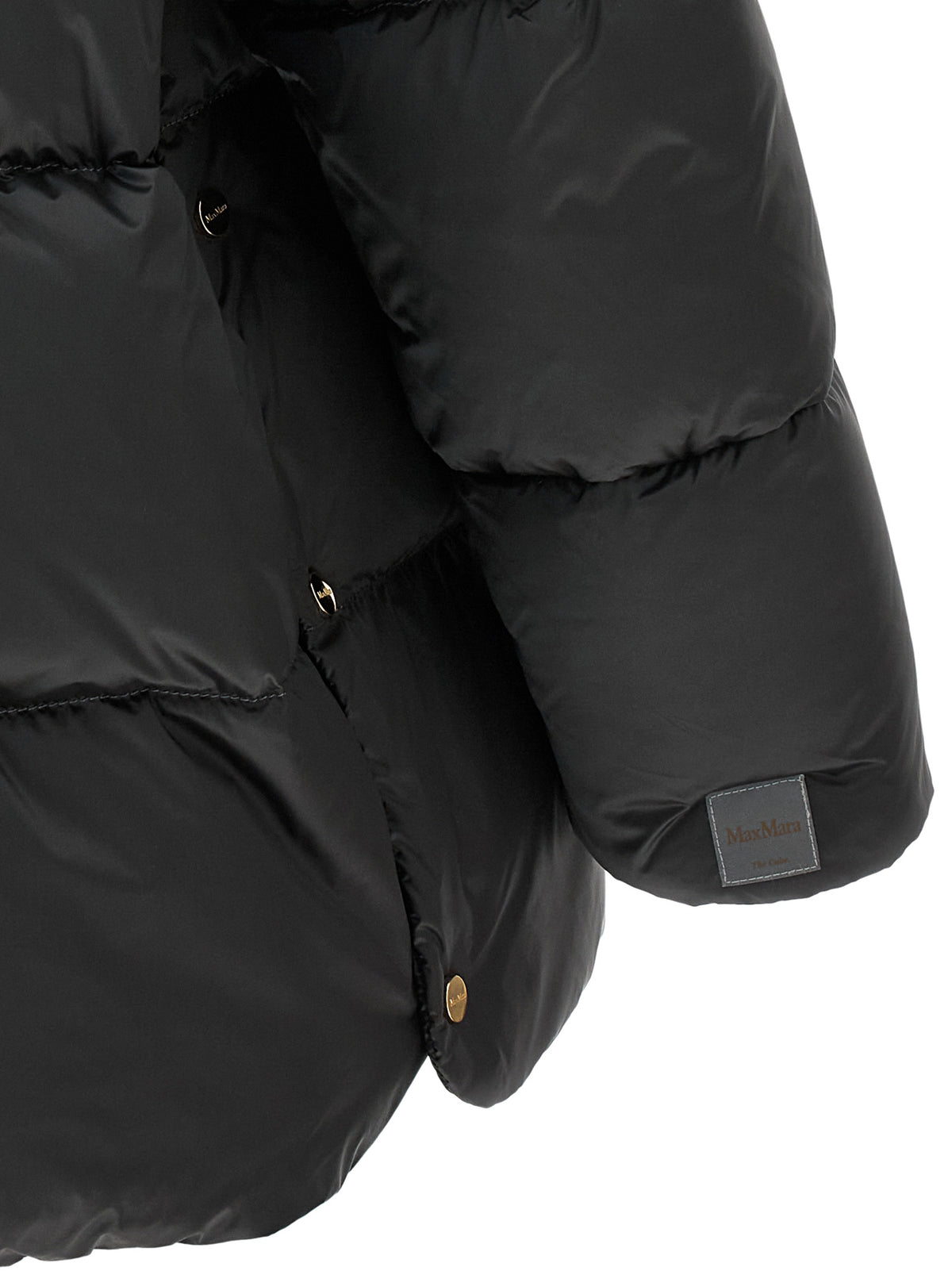 Max Mara Gray Polyamide Full-Length Jacket