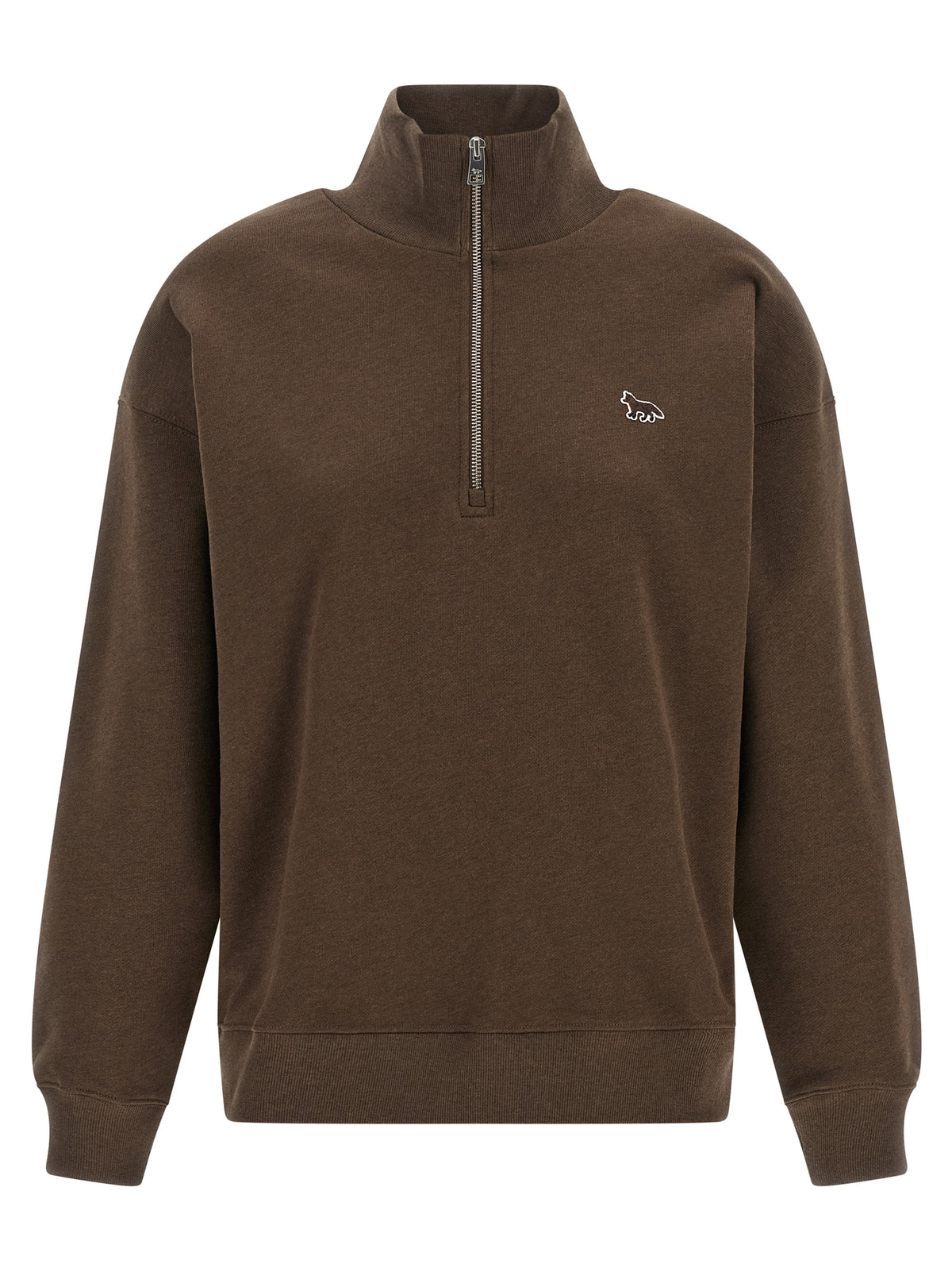 Maison Kitsuné Brown Organic Cotton Sweatshirt - Luxury Redefined