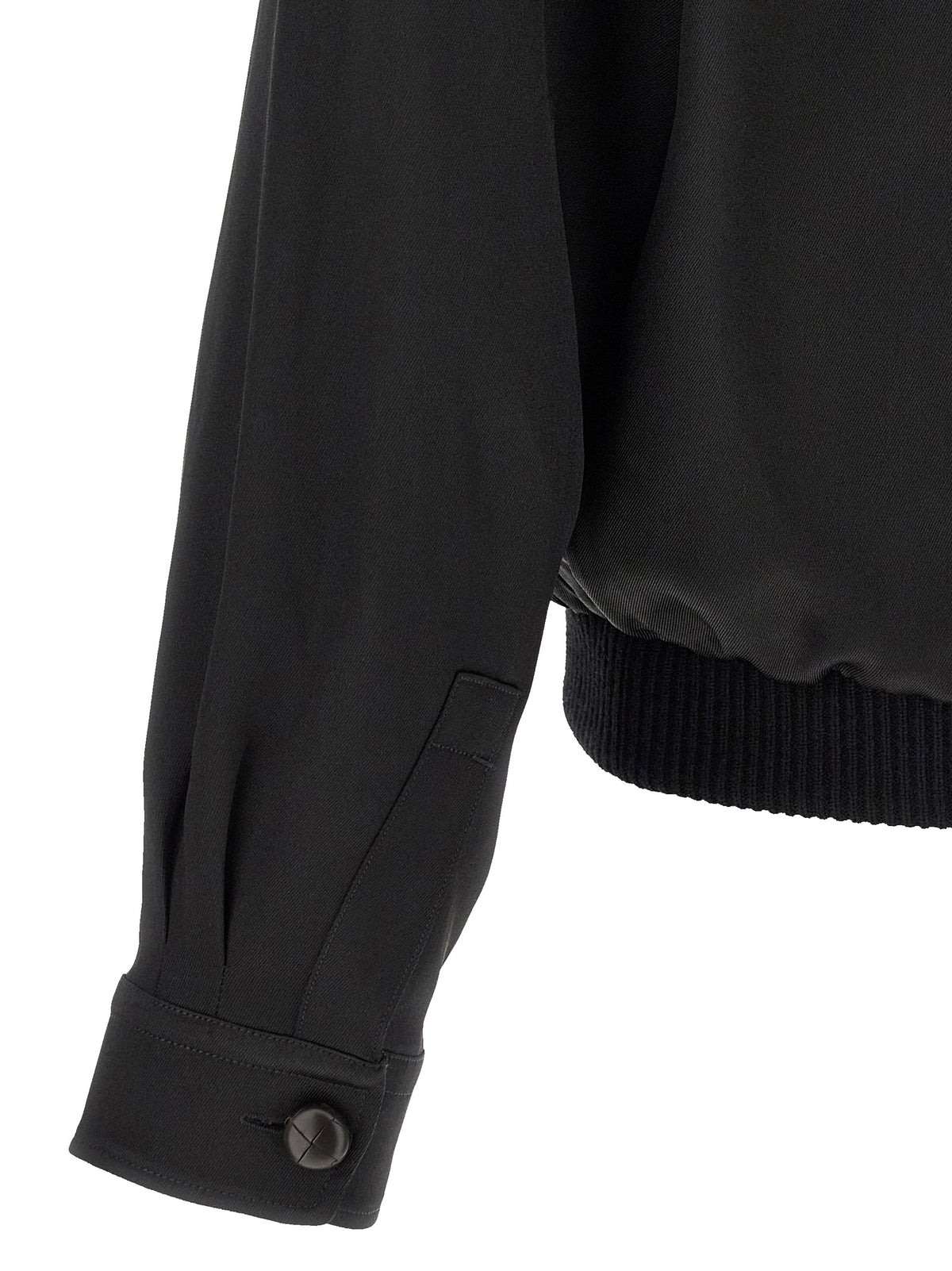 ZEGNA Black Satin Sweatshirt - Timeless Luxury in Silk