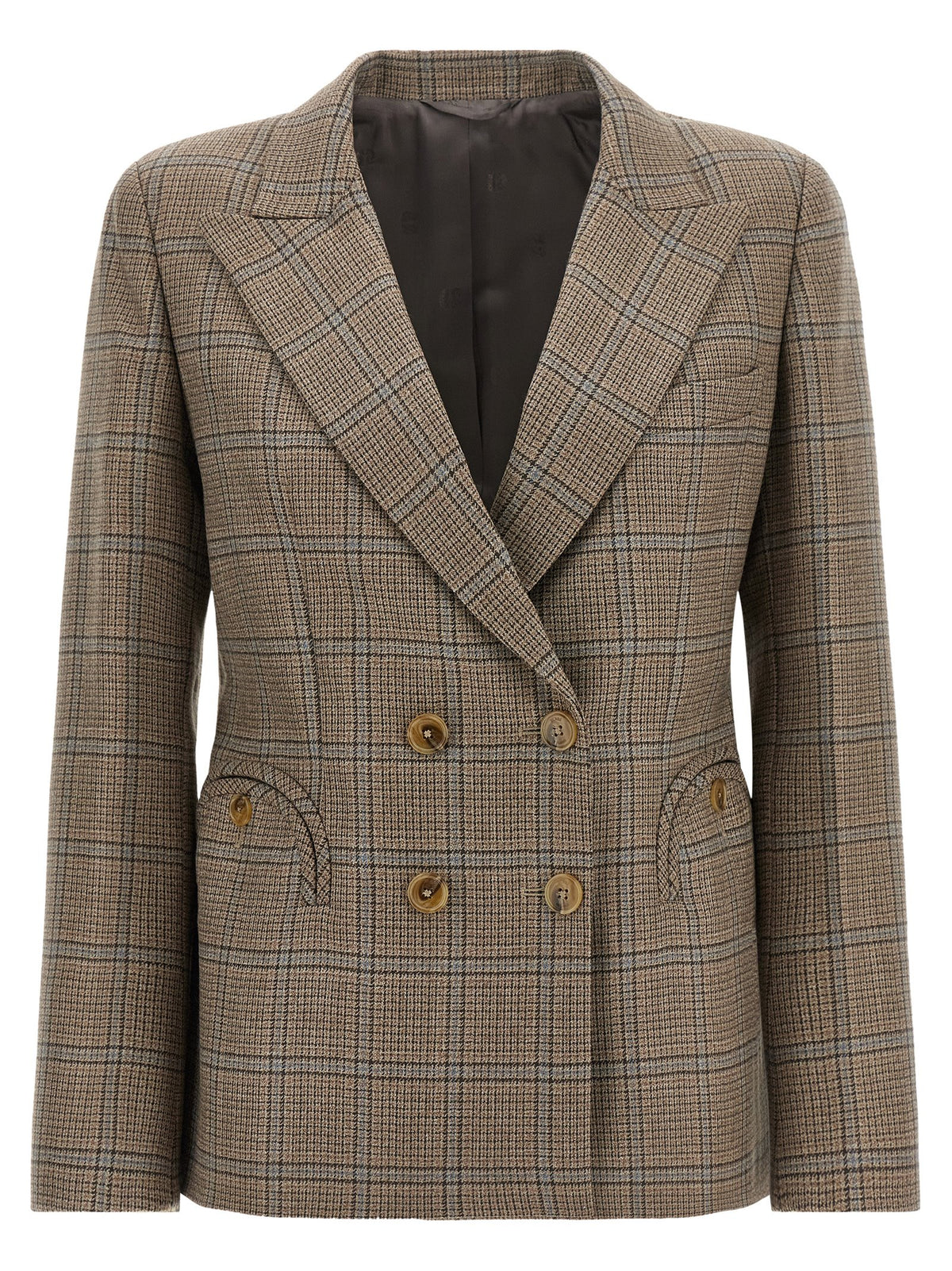 Blazé Milano Everynight Beige Virgin Wool Blazer - Timeless Elegance