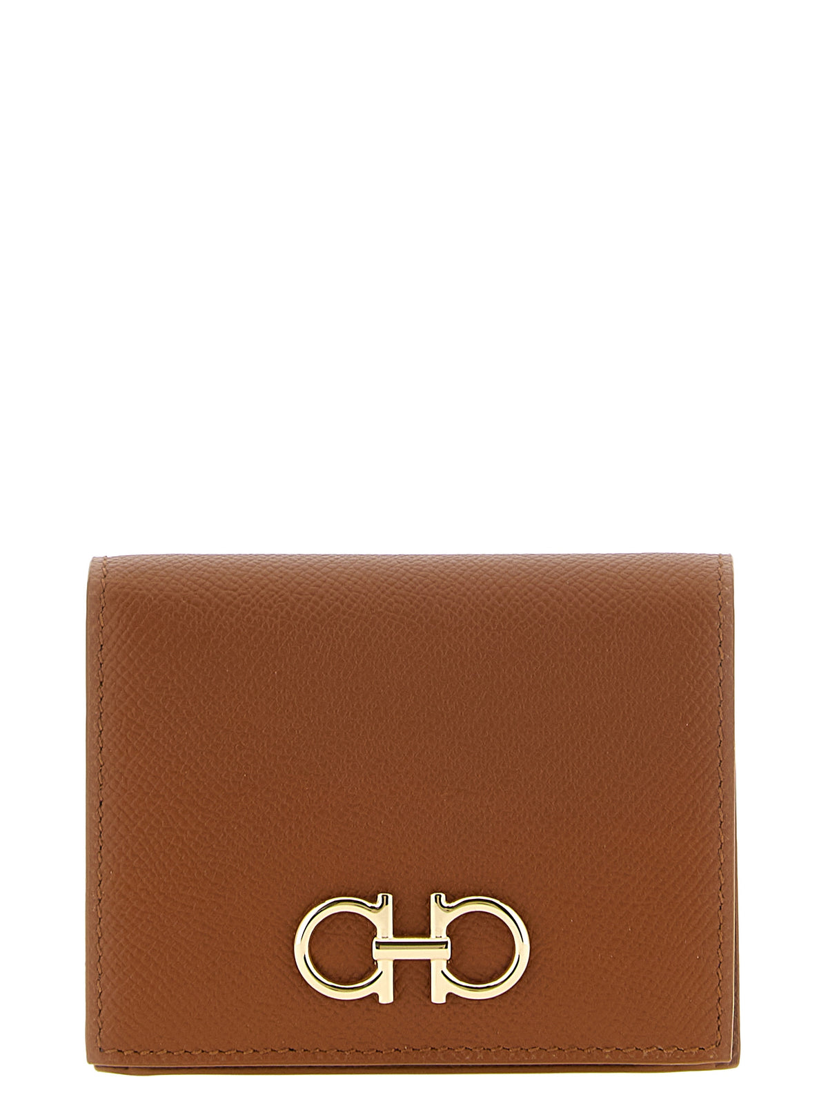 Ferragamo Brown Calfskin Cardholder - Timeless Luxury Accessory