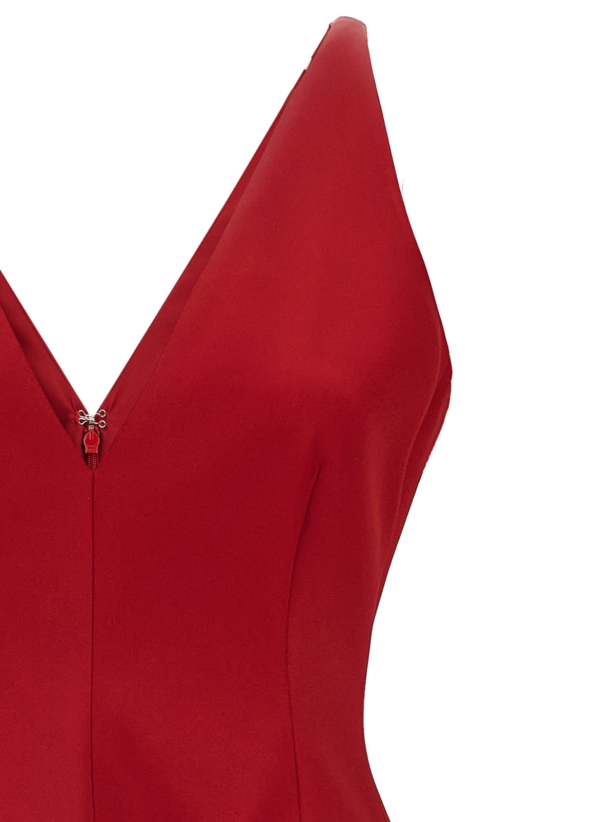 Sportmax Red Acetate Long Dress - Timeless Elegance Redefined