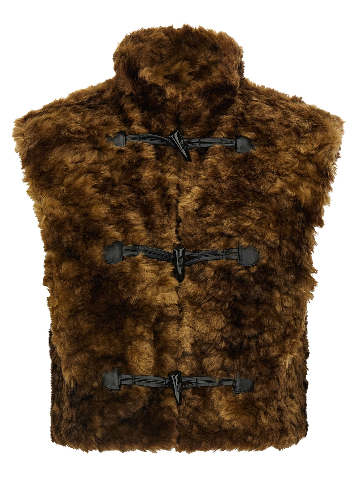 Elevate your wardrobe with the Isabel Marant Étoile Brown Marabou Sleeveless Jacket, a luxurious blend of soft faux fur and sophisticated design, perfect for the discerning individual.