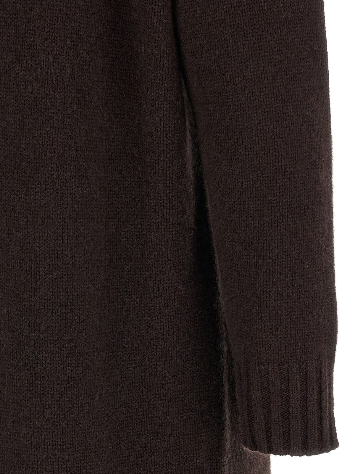 Max Mara Brown Wool Midi Dress
