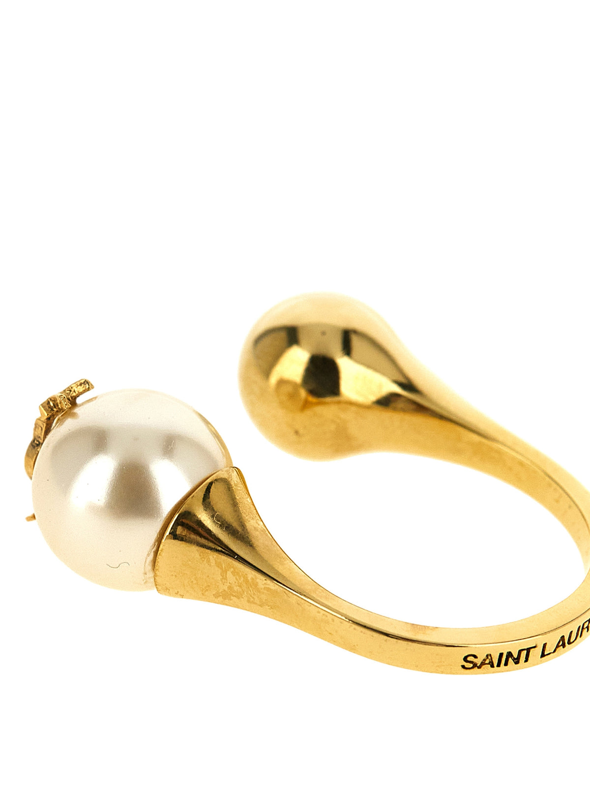 Saint Laurent Cassandre Ring - Asymmetrical Gold Elegance