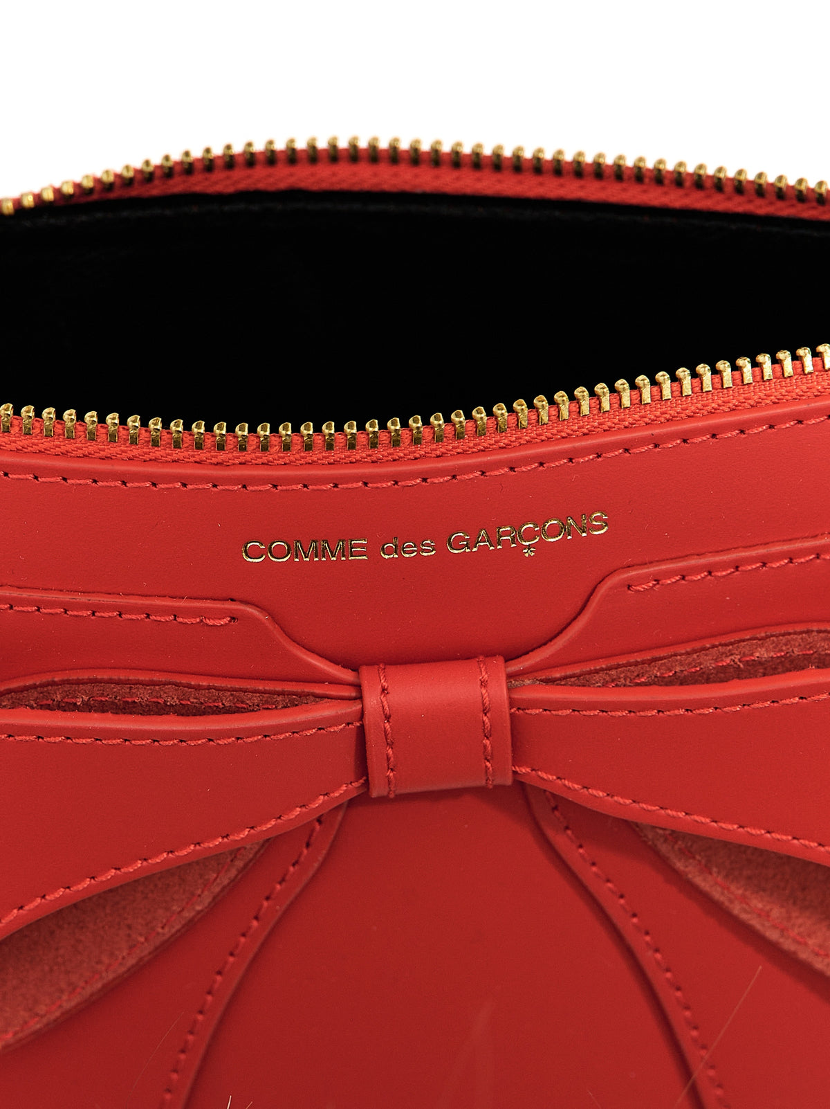 Comme Des Garçons Red Cowhide Cardholder - Exquisite Luxury Accessory