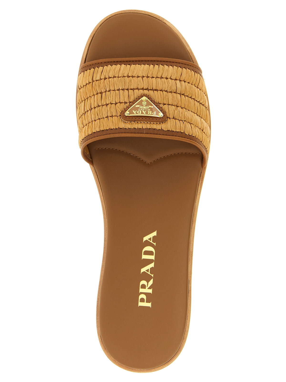 Prada Brown Viscose Slides - Exquisite Luxury Footwear