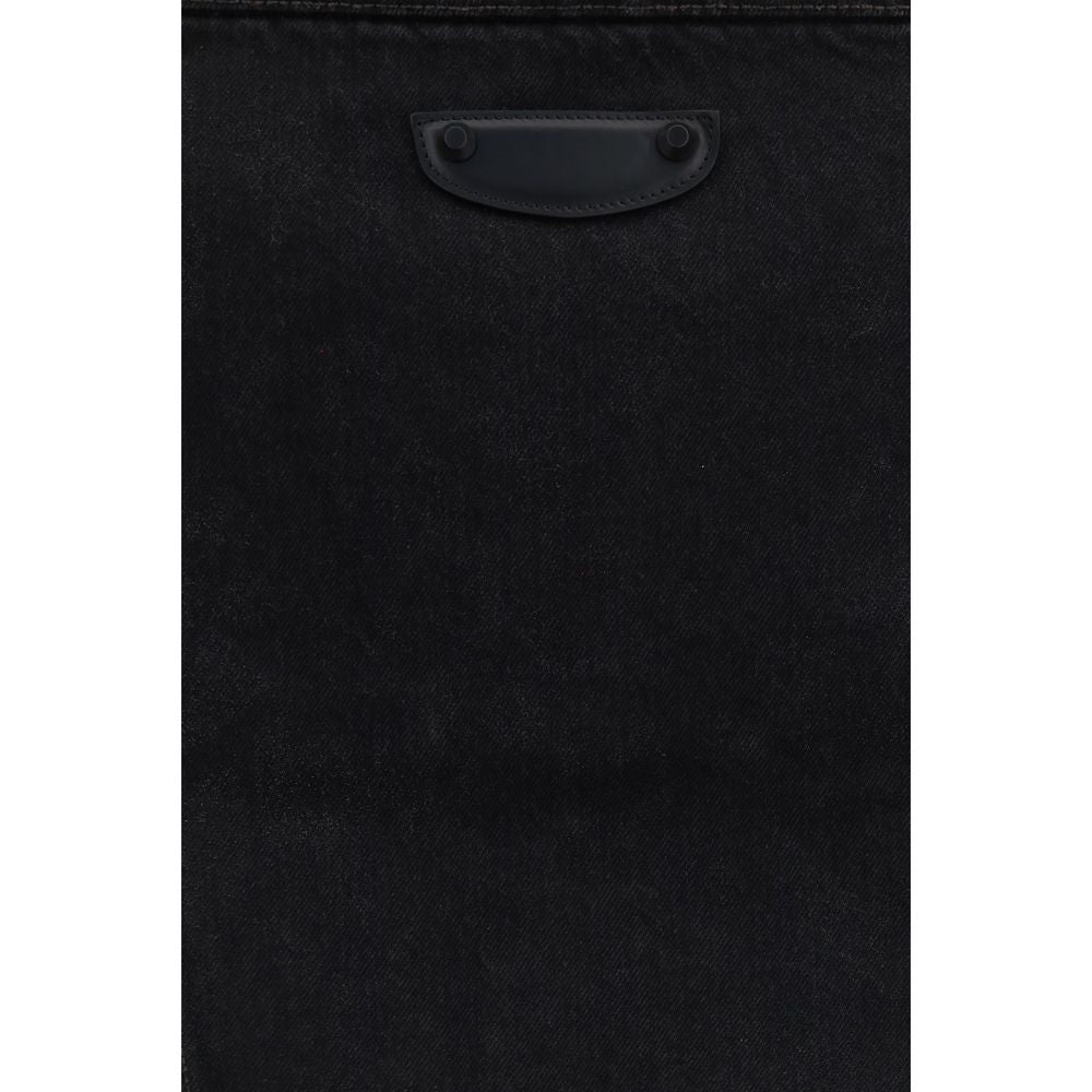Balenciaga Black Cotton Denim Jacket - Luxury Fashion Statement