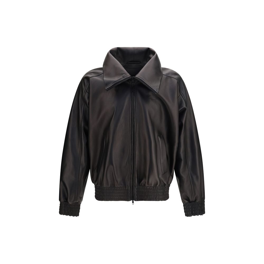 Balenciaga Black Lamb Ovis Aries Leather Jacket - Luxury Redefined