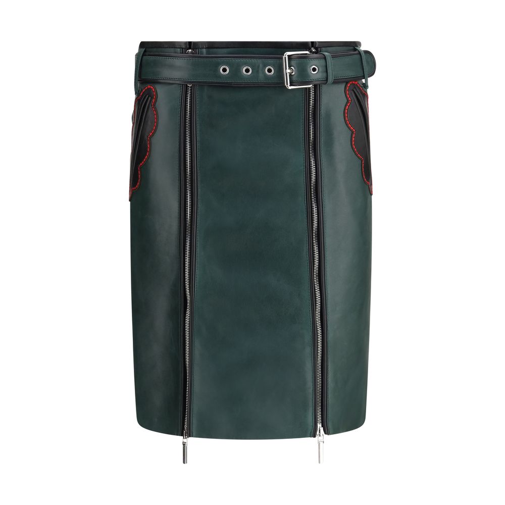 Marni Bicolor Calf Leather Long Skirt - Exquisite Luxury Fashion