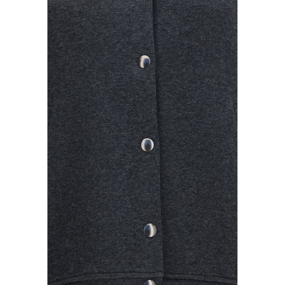 Brunello Cucinelli Gray Cotton Bomber Jacket - Effortless Elegance