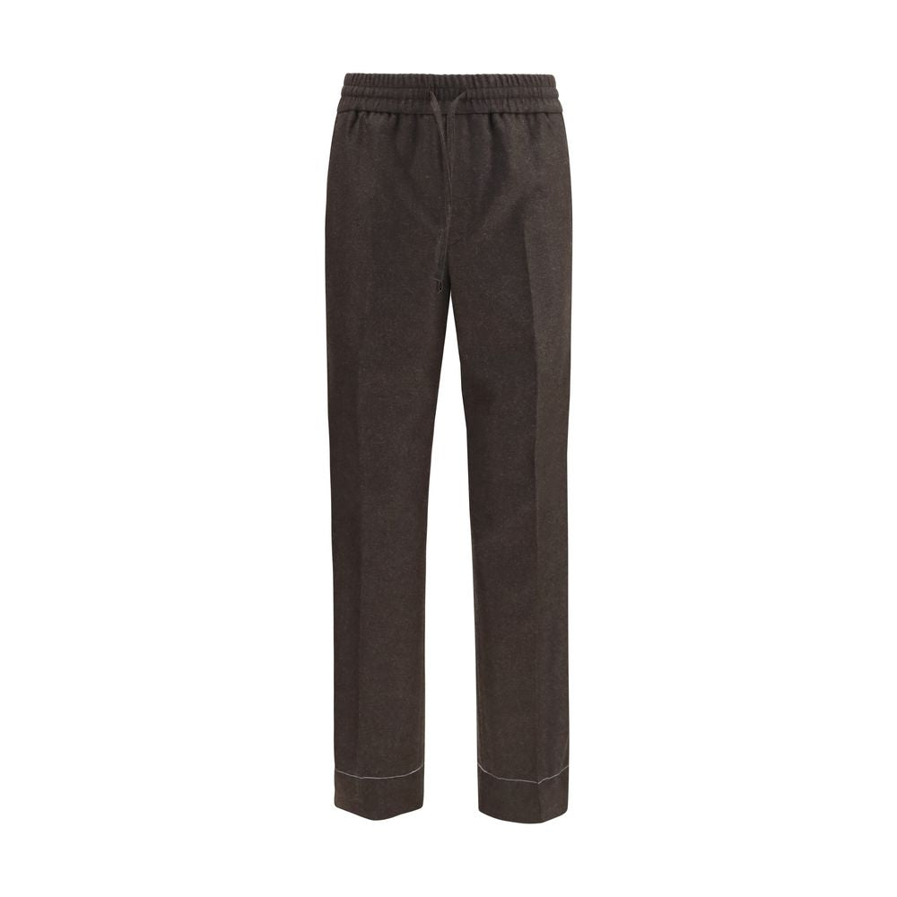 Brioni Brown Wool Casual Pants - Elevate Your Wardrobe