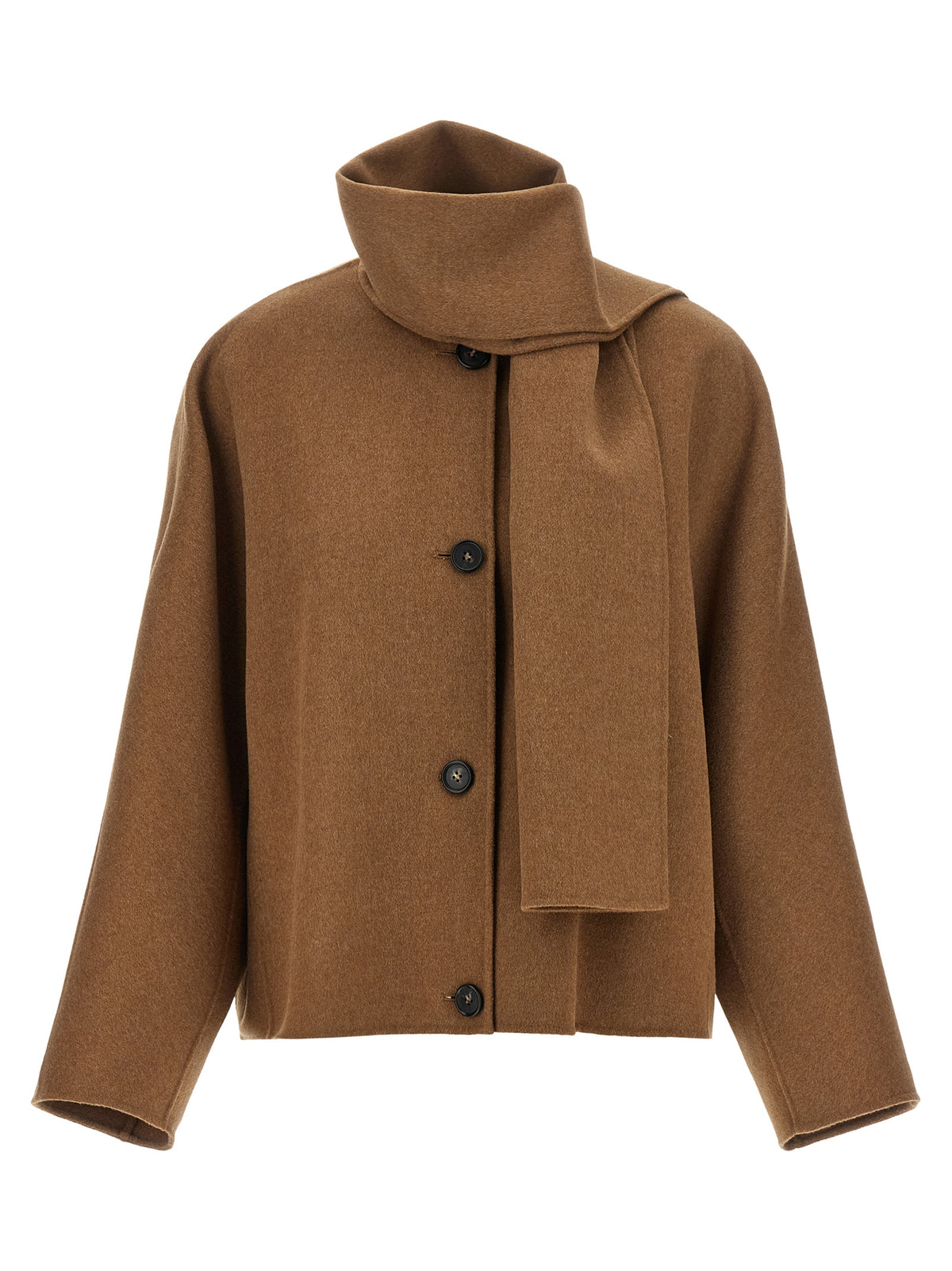 Max Mara 'Kate' Brown Wool Full-Length Jacket - Timeless Elegance