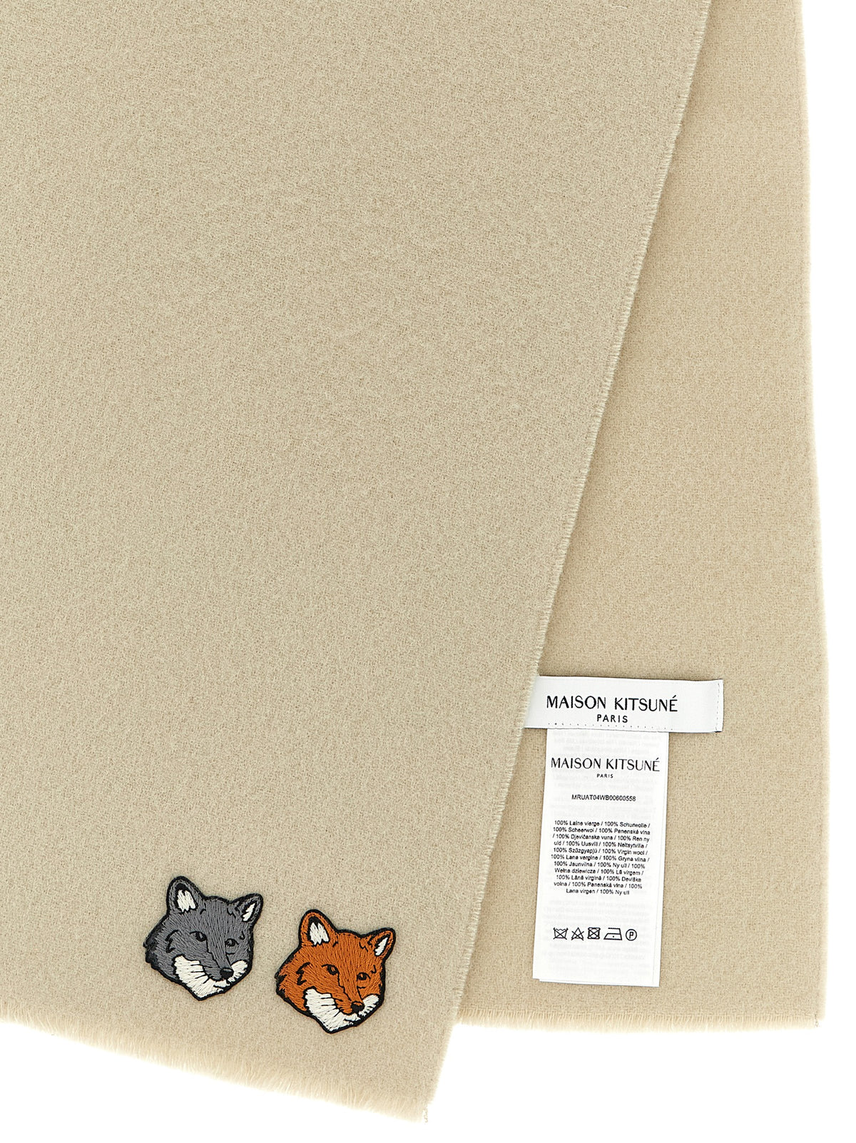 Maison Kitsuné Virgin Wool Scarf - Timeless Luxury Accessory