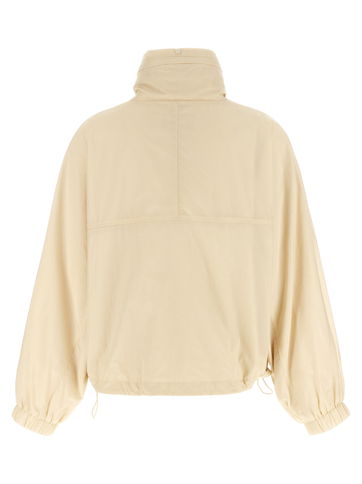 Max Mara Beige Polyamide Full-Length Jacket - Luxe Windbreaker