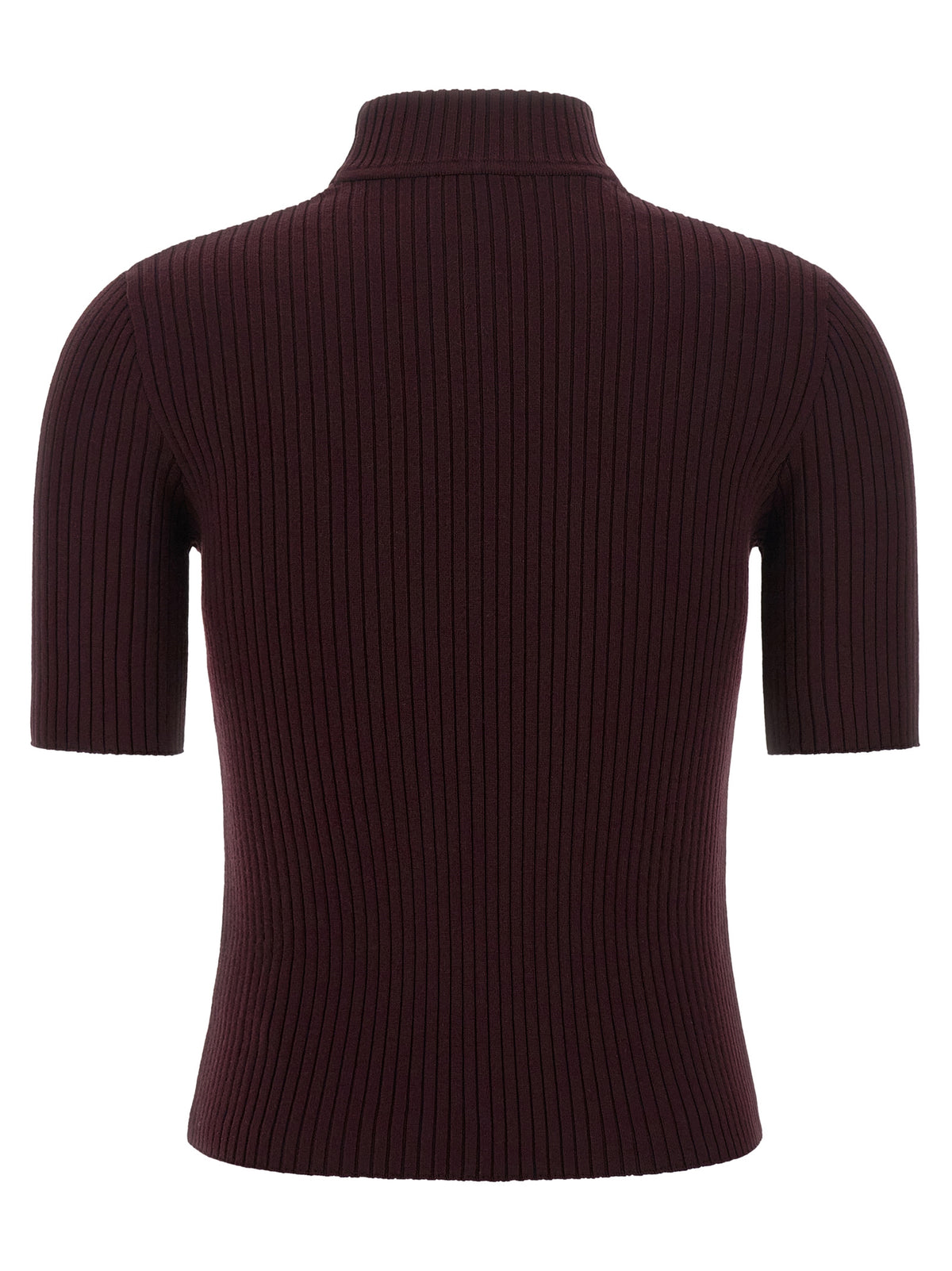 Courrèges Bordeaux Viscose Sweatshirt - Timeless Luxury Essential