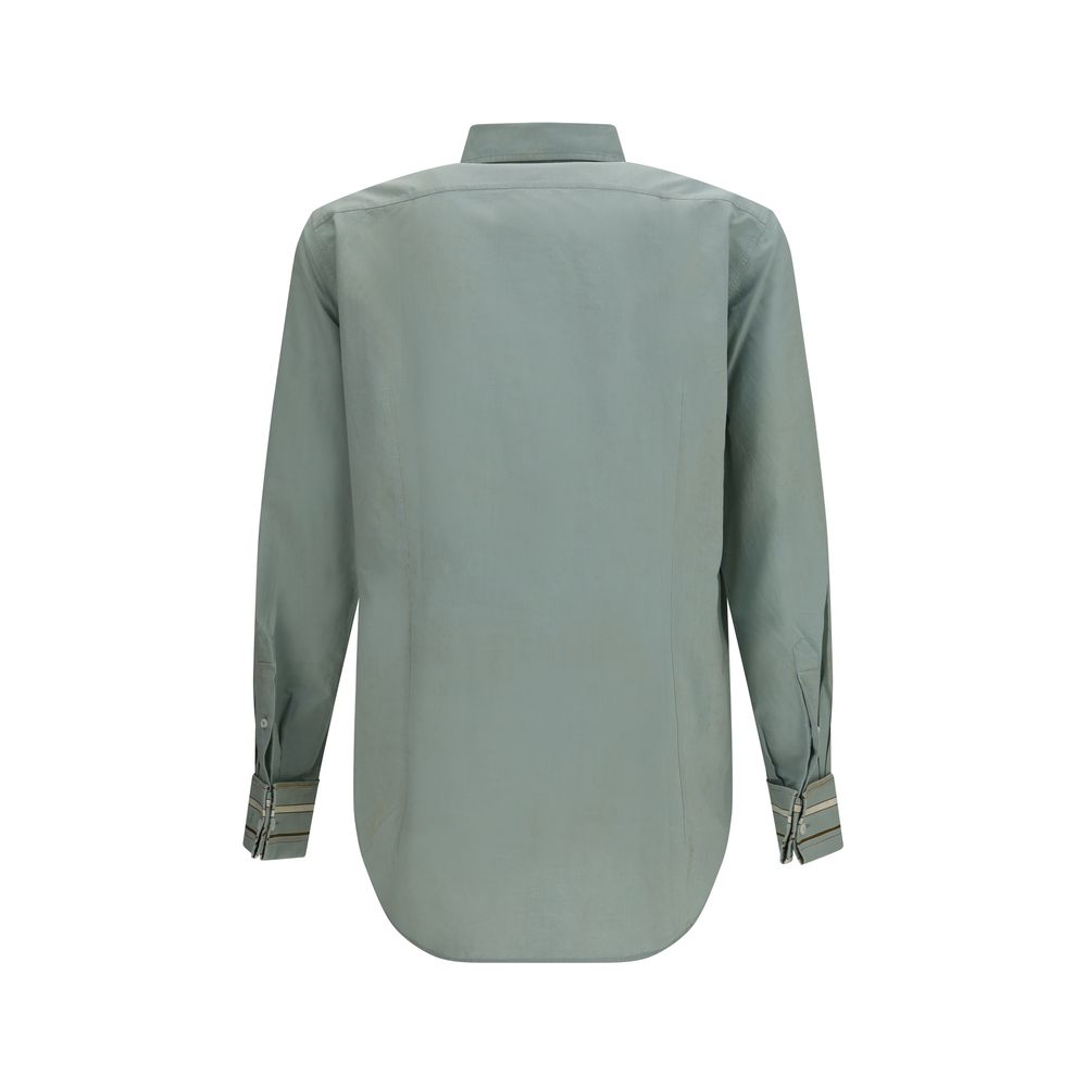 Prada Bicolor Cotton Dress Shirt - Timeless Elegance Redefined