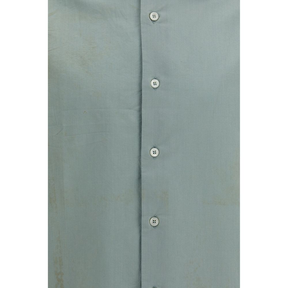 Prada Bicolor Cotton Dress Shirt - Timeless Elegance Redefined