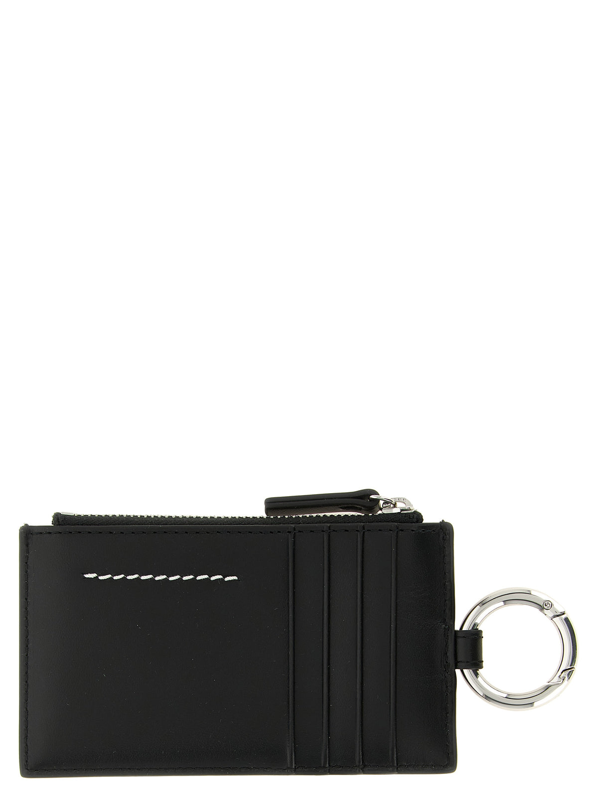 MM6 Maison Margiela Black Calfskin Cardholder - Luxury Redefined