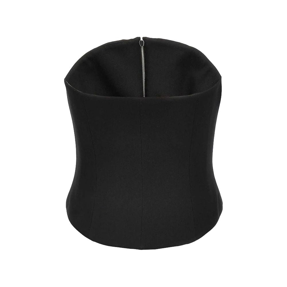 Alexander McQueen Black Wool Corset - Exquisite Haute Couture