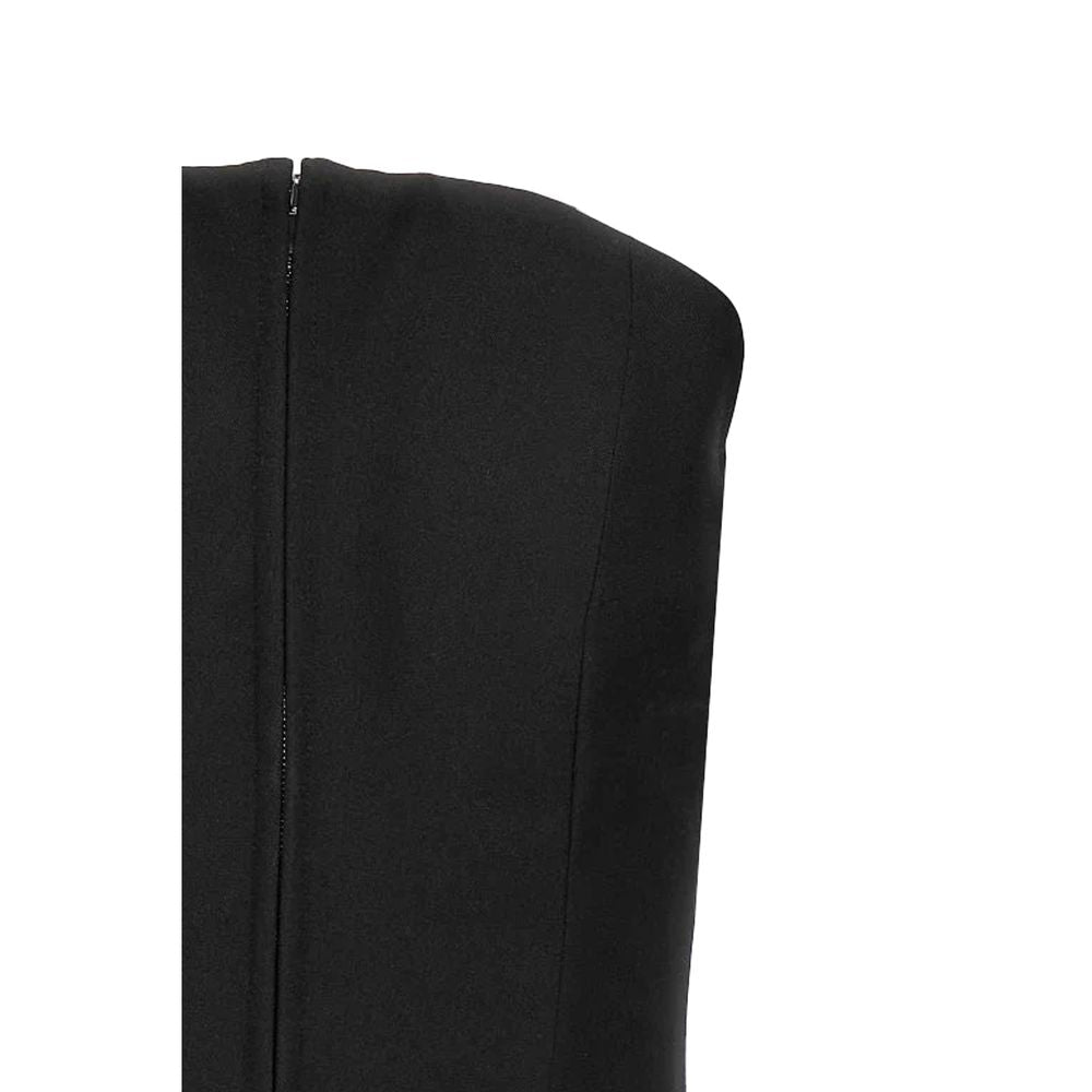 Alexander McQueen Black Wool Corset - Exquisite Haute Couture