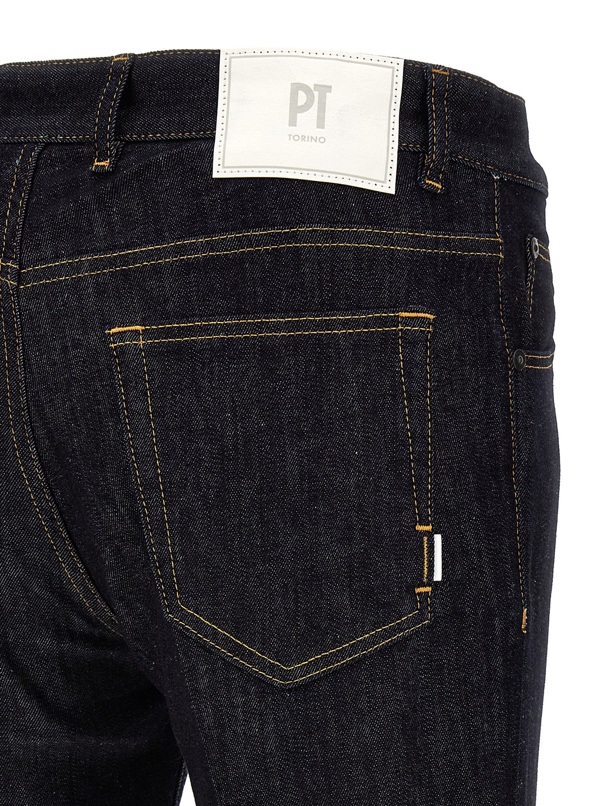 PT Torino Blue Cotton Straight-Leg Jeans - Timeless Luxury Denim
